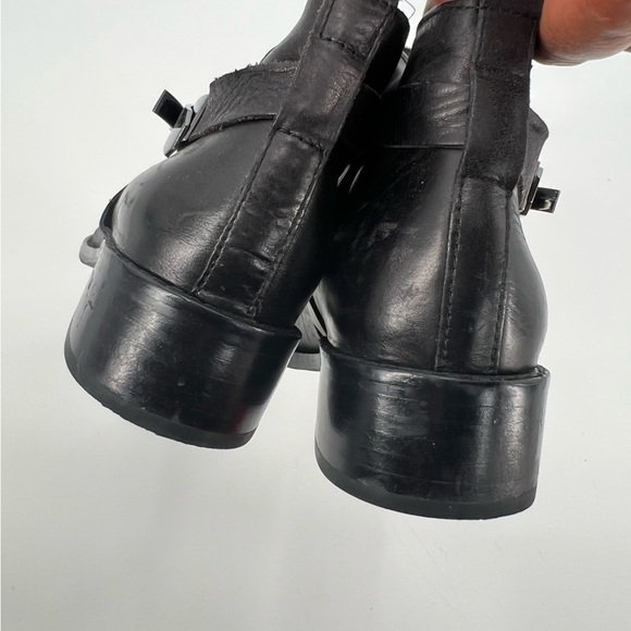 French Connection Yuri black leather boots shoes size 38.5/7.5 NWOT - Picture 11 of 15